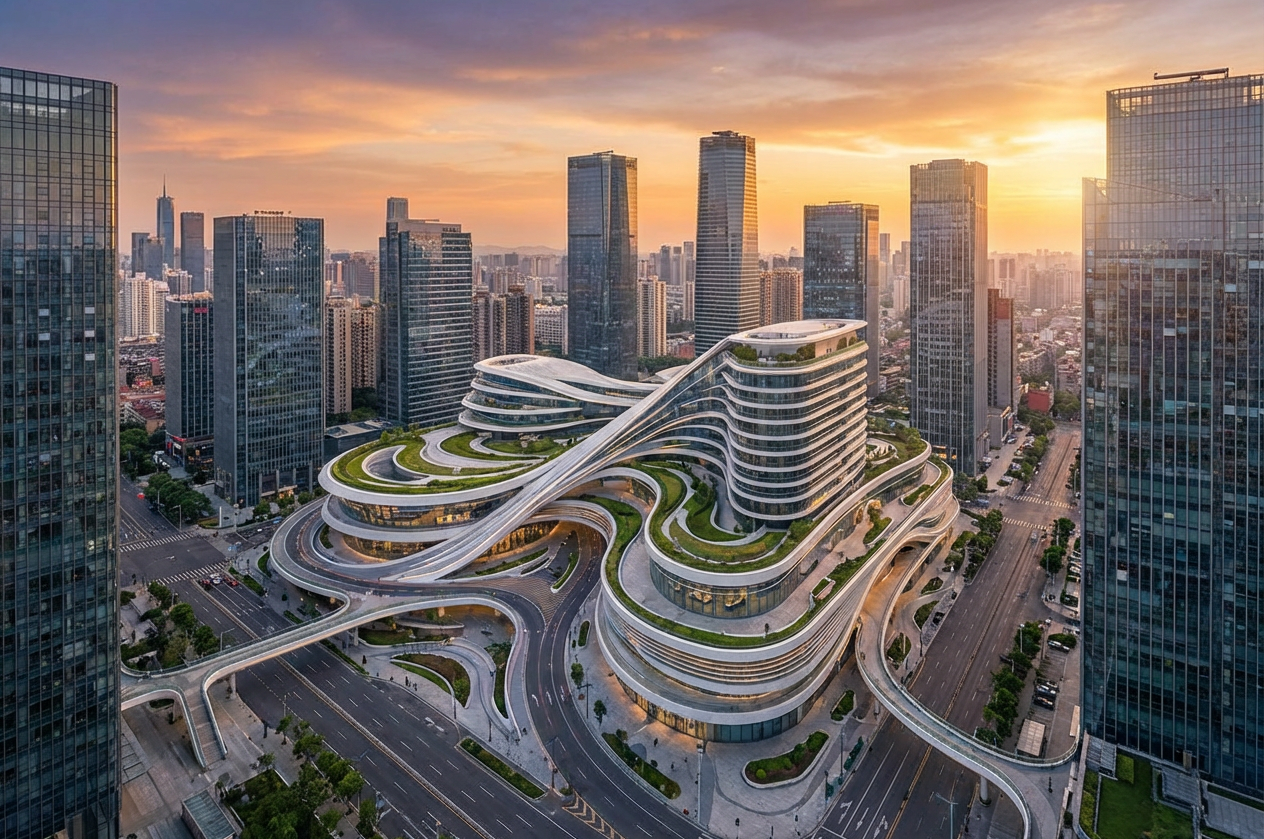 Landscape of Santorini, Greece